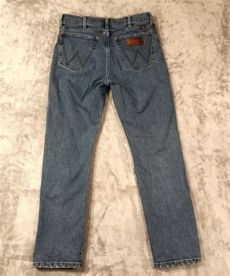 Wrangler Retro Jeans Mens X X Blue Slim Straight Leg Fit