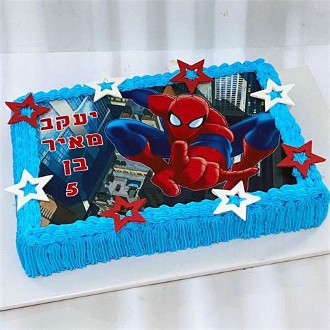 Pin By Gamze Ciftci On Gamze Baby Birthday Cakes Spiderman Cake