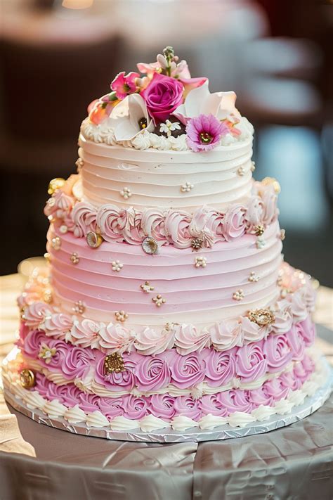 30+ Pink and White Wedding Cake Ideas That Are Simply Stunning ...