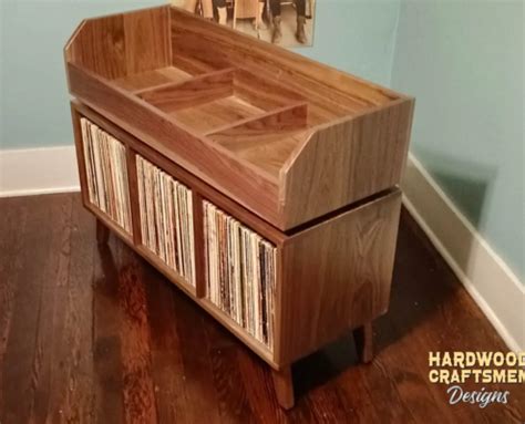 Chicago Vinyl Storage Cabinet Hardwood Craftsmen