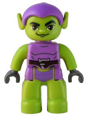 Lego Duplo Figure Lego Ville Green Goblin Medium Lavender Outfit