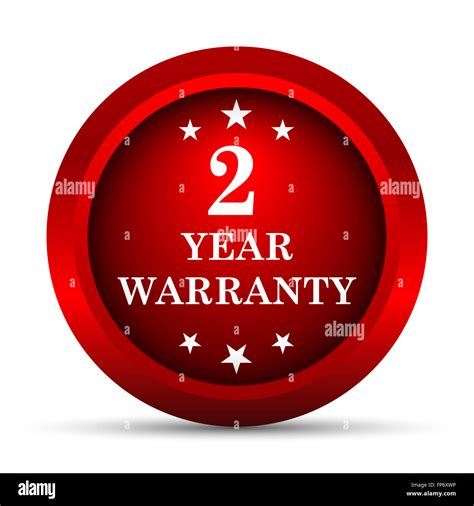 Year Warranty Icon Internet Button On White Background Stock Photo