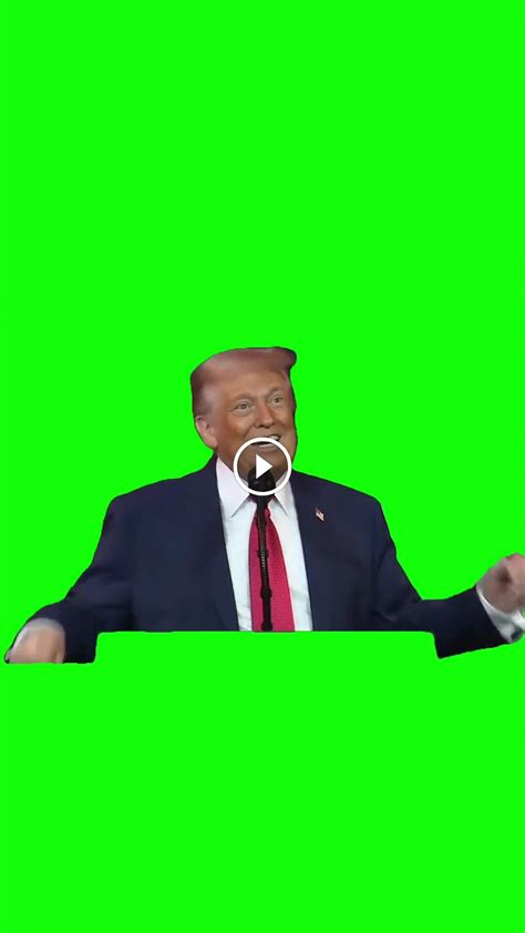 Trump doing Oui Green Screen Meme - Video Download MP4