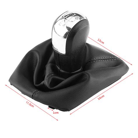 Car 5 Speed Car Gear Shift Knob Gearstick Gaiter Boot Kit For 20042012