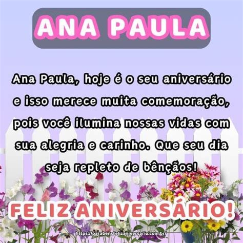 Mensagens De Parab Ns E Feliz Anivers Rio Para Ana Paula