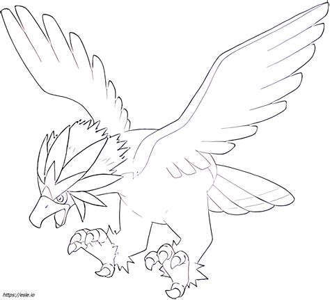 Braviary Pok Mon Coloring Page