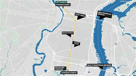 philadelphia eagles  super bowl parade route timing road closures