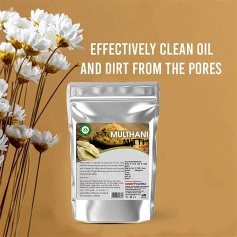 seraphic desidava pure herbal multani mitti powder   rs pack