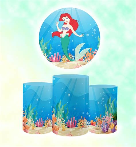 Ariel Ocean Beautiful Party Backdrops Party Decorations