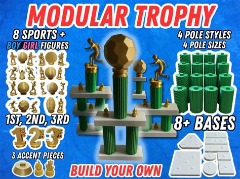 modular sports trophy system   files   print model