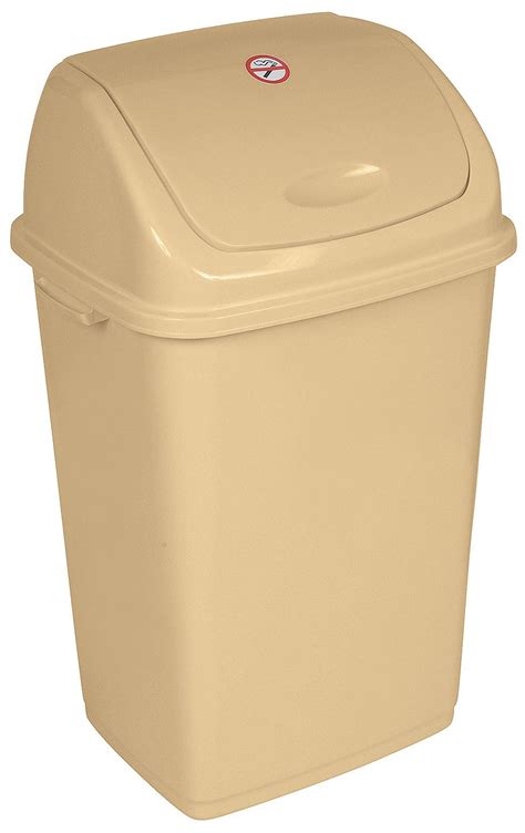 Martaz Plastic 13 Gallon Swing Top Trash Can Trash Can Kitchen Trash