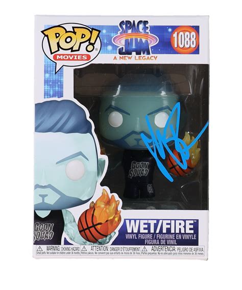 Klay Thompson Signed Space Jam A New Legacy Wet Fire Funko