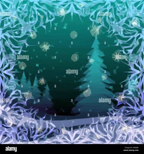 Winter pine tree background Stock Vector Images - Alamy