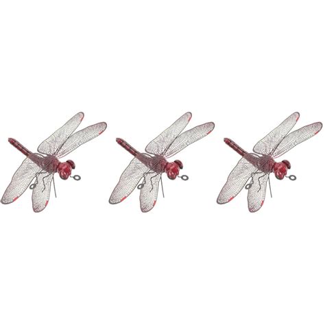 Pcs Dragonfly Wall Decorations Metal Wall Art Craft Decorations For