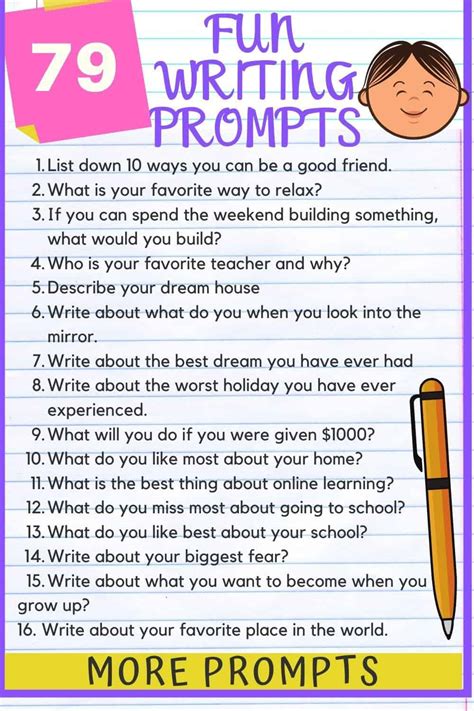 Journal Prompts For Elementary Students