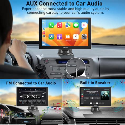 Portable Inch Wireless Car Stereo For Apple Carplay Android Auto