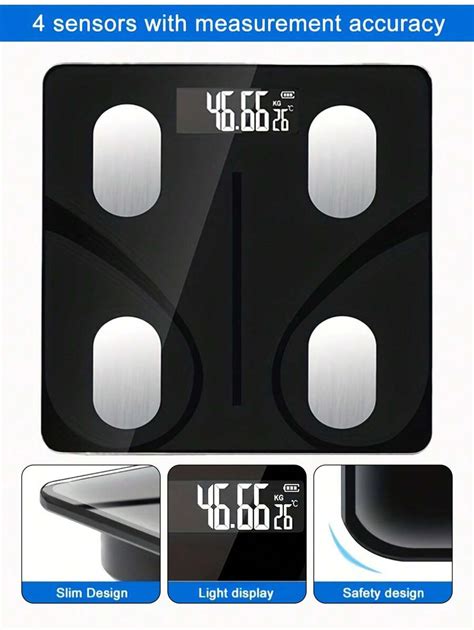 Bluetooth Smart Scale For Body Weight Digital Body Weight Bathroom