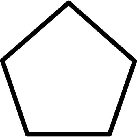 Polygon Pentagon Icon Free Vector Icon Design