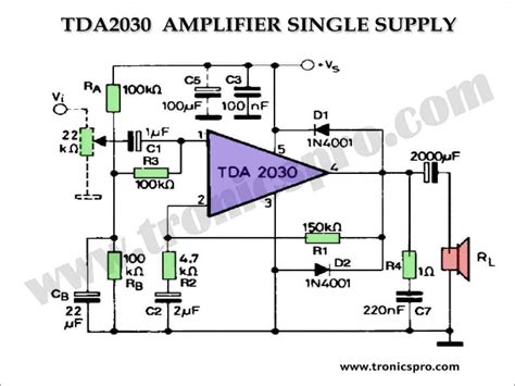 Tda A Subwoofer Amplifier Circuit Diagram