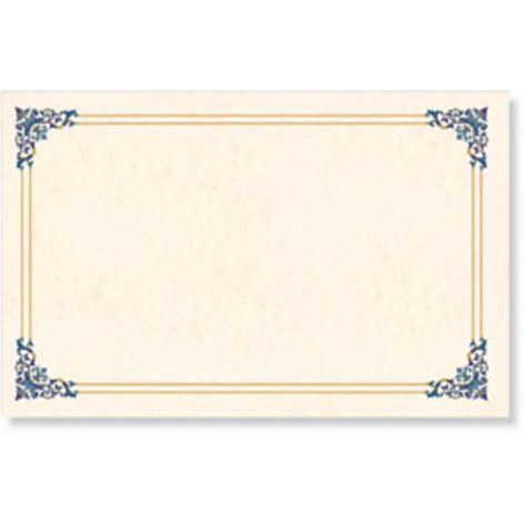 Renaissance Blue Mini Award Certificate Design Template Gold Design