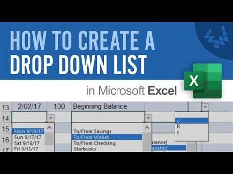 create drop  lists  excel format cell guide