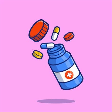 Premium Vector Tablet Capsule Medicine Icon Illustration Healthcare