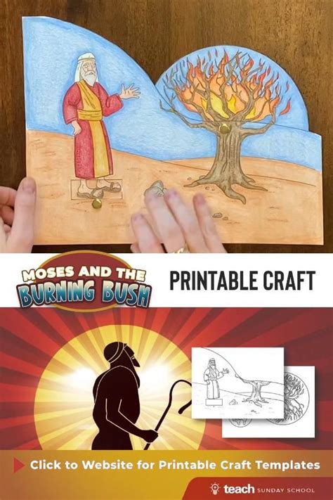 Moses And The Burning Bush Craft Bible Crafts Bible Story Crafts