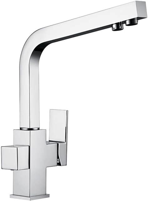 Silver Polished Way Water Tap Filter Faucet Solid Brass Construction