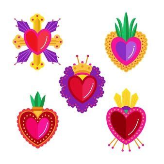 Concepto de corazón sagrado Vector Gratis Sacred heart art Sacred