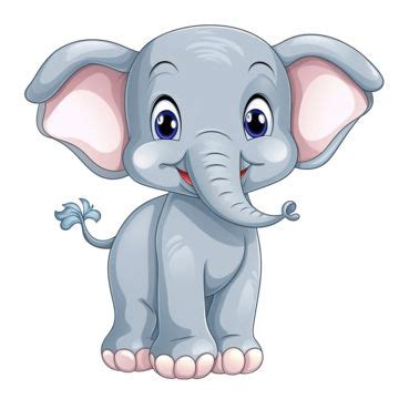 Ilustración De Elefante De Dibujos Animados PNG dibujos Mamíferos