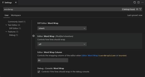 user  workspace settings