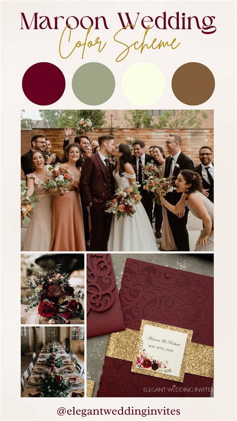 2023 Wedding Trends: How to Create the Perfect Maroon Color Scheme for ...