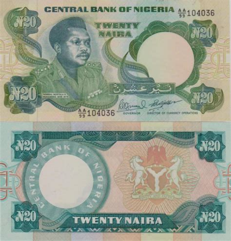 Nigeria Naira P E Nd Eagle Unc Nigerian General Worldcurrency