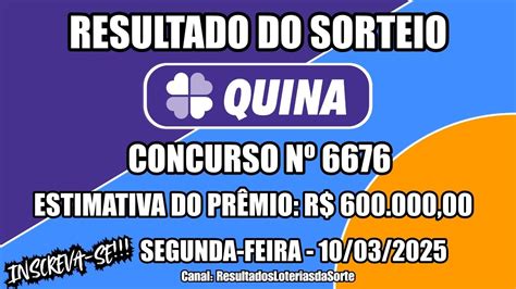 Resultado Do Sorteio Da Quina Concurso N Confira Os N Meros