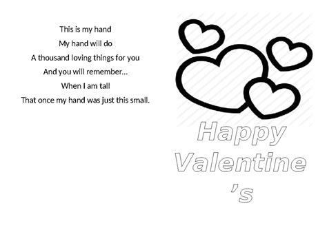 Valentines Card Card This Is My Hand My Hand Will Do A Thousand