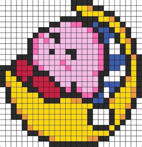 sleeping kirby perler bead pattern Arte de píxeles fácil Perler