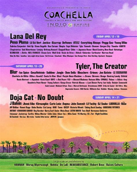 Coachella 2025 Lineup Release Date Zayna Avery