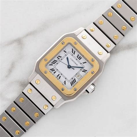 Cartier Cartier Santos Carrée 2961 Two Tone Unpolished