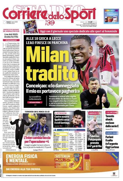 Prima Pagina Corriere Dello Sport Palermo Pohjanpalo Prenota Il