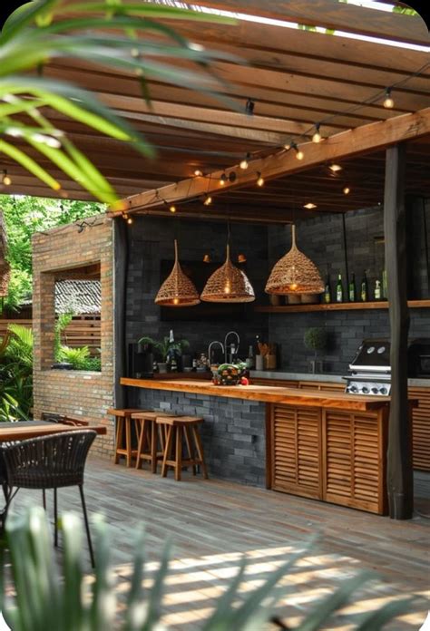 Pin By Camila Pavao On Cozinha Dos Sonhos Rustic Outdoor Kitchens