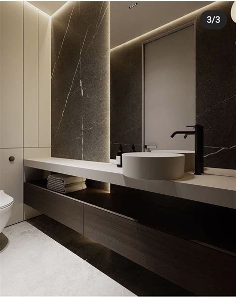 Luxury Bathroom Design With Lighted Mirror