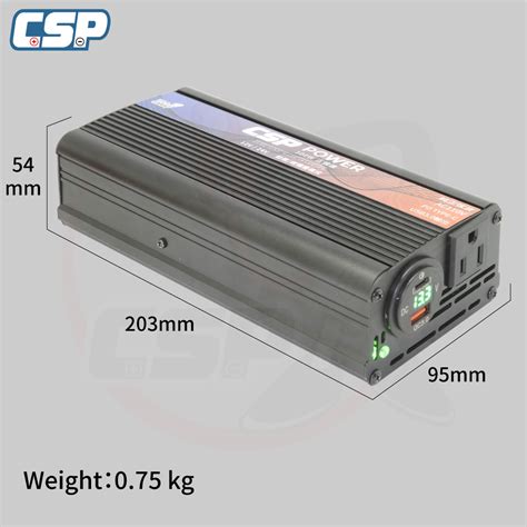 CSP Chargersite PD 300W DC12V 24V To AC110V Pure Sine Wave Power