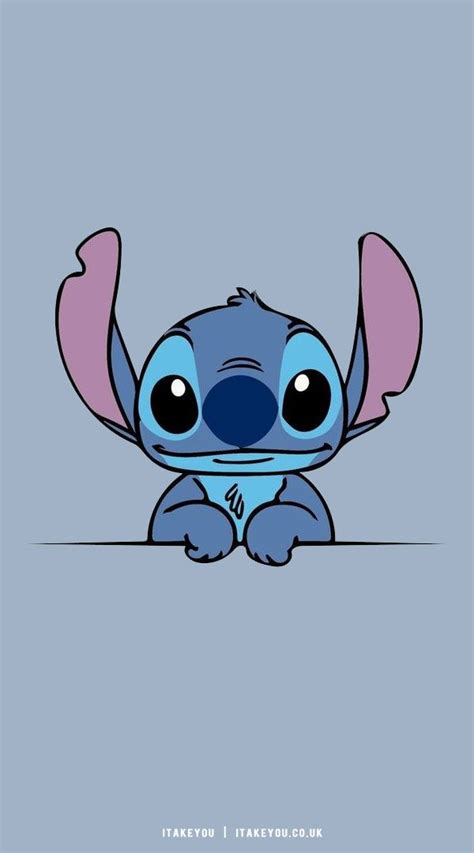 Fun And Cute Stitch Wallpapers Stitch On Misty Blue Background Lilo