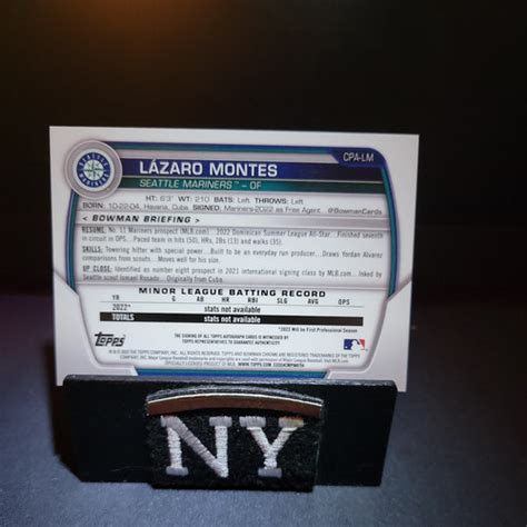 2023 Bowman Chrome Lazaro Montes Mariners 1st Auto W Bonus EBay