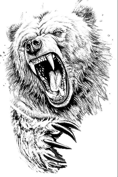 Pin By Andre On My Saves Bear Tattoos Bear Tattoo Designs Grizzly