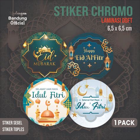 Jual Sticker Label Idul Fitri Sticker Ramadan Toples Kue Kering Kado