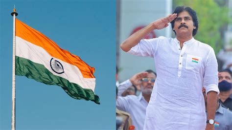 pawan kalyan  time flag hoisting  deputy chief minister