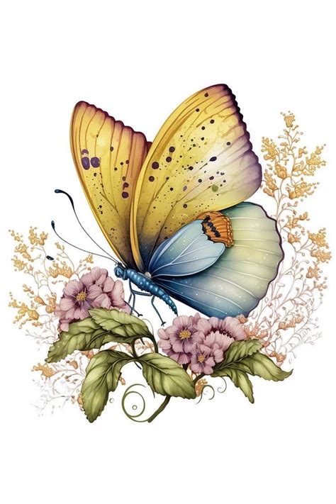 Pin By Lourdes On Mariposas Y Lib Lulas Butterfly Watercolor