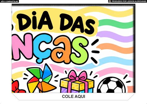Painel Dia Das Crianças Pdf - PAINEL PEQUENO DO DIA DAS CRIANÇAS – MATERIAL GRATUITO