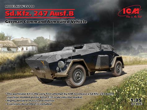 Icm German Command Armoured Vehicle Sd Kfz Ausf B Ebay